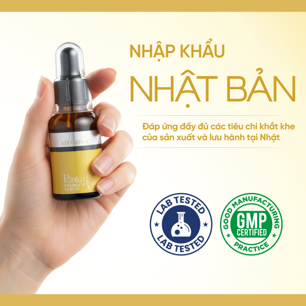 Tinh chất mờ thâm sáng da RINKA PREMIUM SERUM VITAMIN C